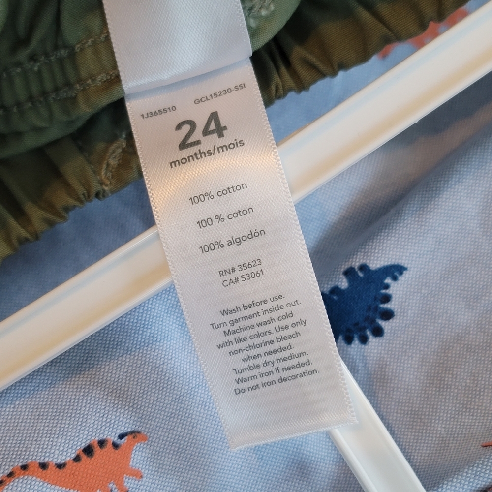 Carter's Two Piece Outfit Dinosaur Print Size 24 Months NWT - Picture 5 of 9
